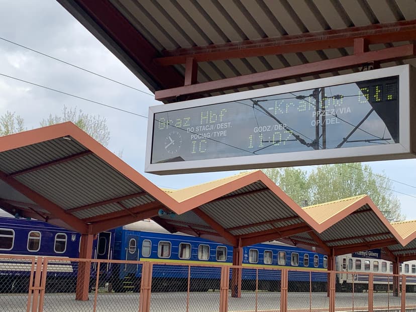 Stazione dei treni di Przemysl